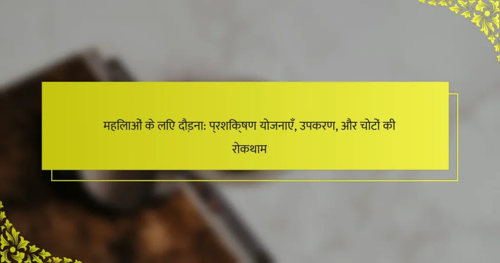 महिलाओं के लिए दौड़ना: प्रशिक्षण योजनाएँ, उपकरण, और चोटों की रोकथाम